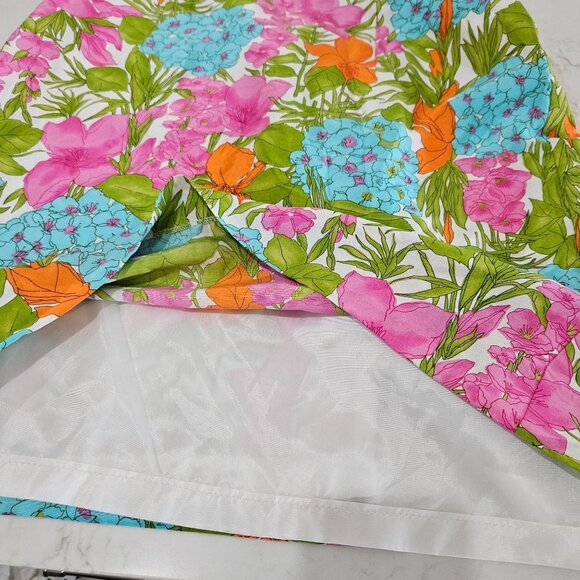 Milly Of New York Floral Sundress Size 8 Silk Floral Pink Blue Girlcore Coquette - Picture 6 of 11